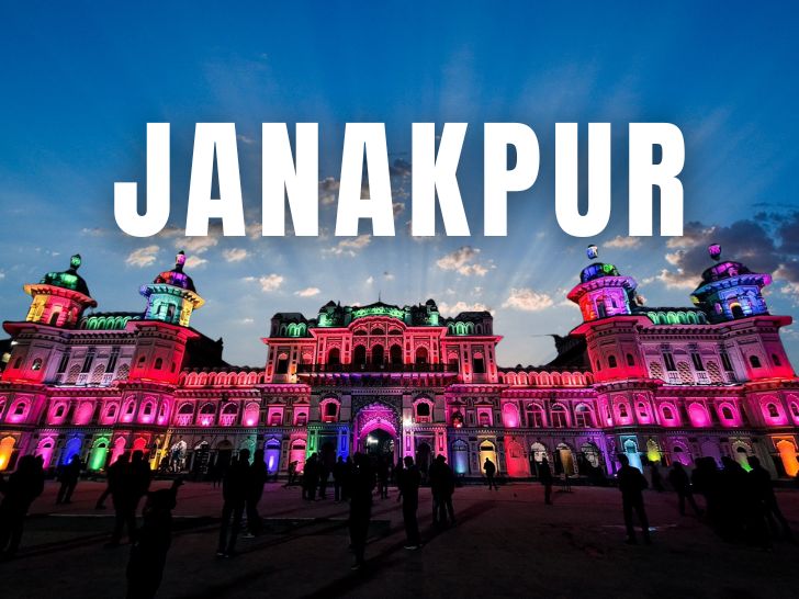 Janaki Temple in Janakpur, birthplace of Goddess Sita, decorated in Mithila style – Bharat Darshan Yatra